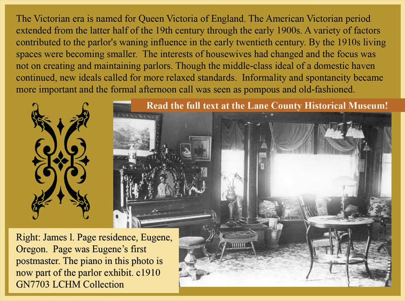 The Victorian Parlor, a period room exhibit